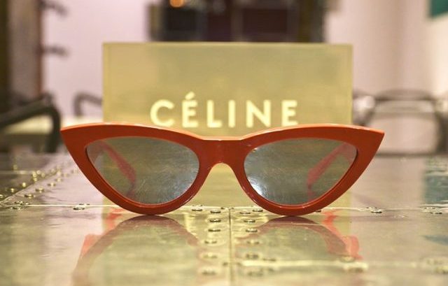lunettes marque Celine orange